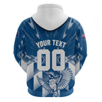 Personalized VIC Oztag Australia Bird Mascot Hoodie Australian Flag Southern Cross Halftone