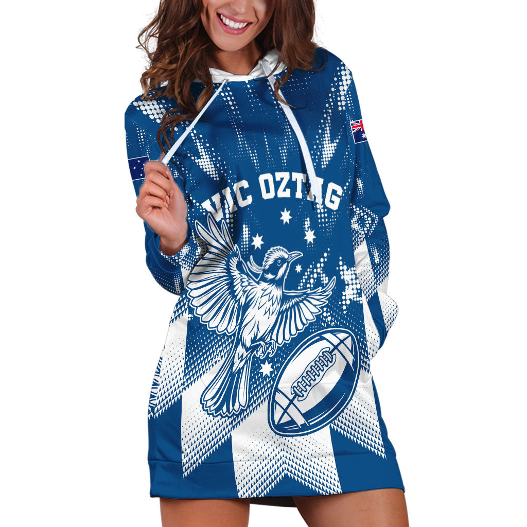 Personalized VIC Oztag Australia Bird Mascot Hoodie Dress Australian Flag Southern Cross Halftone