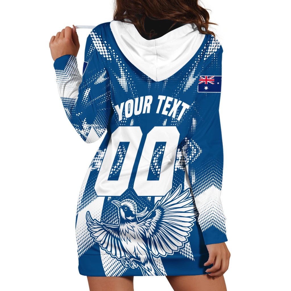Personalized VIC Oztag Australia Bird Mascot Hoodie Dress Australian Flag Southern Cross Halftone