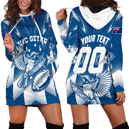 Personalized VIC Oztag Australia Bird Mascot Hoodie Dress Australian Flag Southern Cross Halftone
