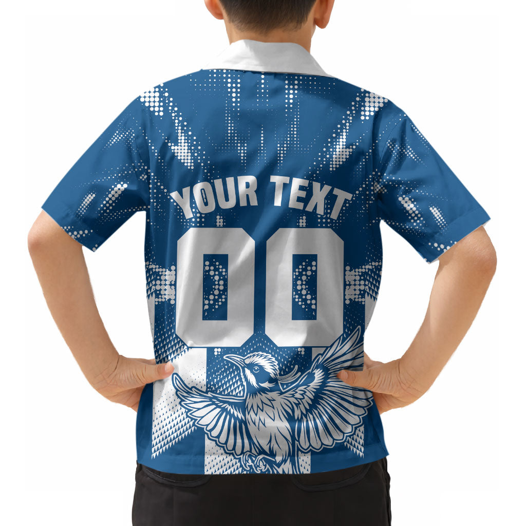 Personalized VIC Oztag Australia Bird Mascot Kid Hawaiian Shirt Australian Flag Southern Cross Halftone