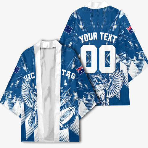 Personalized VIC Oztag Australia Bird Mascot Kimono Australian Flag Southern Cross Halftone