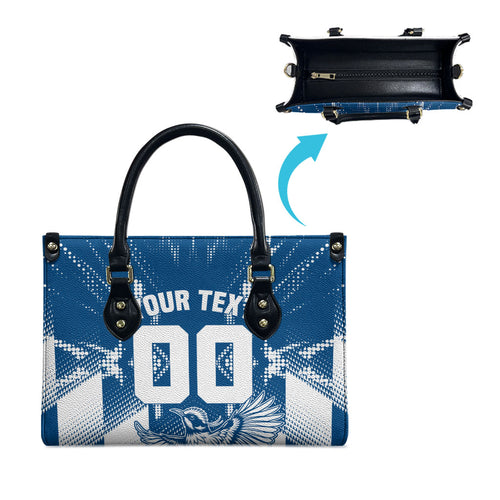 Personalized VIC Oztag Australia Bird Mascot Leather Bag Australian Flag Southern Cross Halftone
