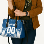 Personalized VIC Oztag Australia Bird Mascot Leather Bag Australian Flag Southern Cross Halftone