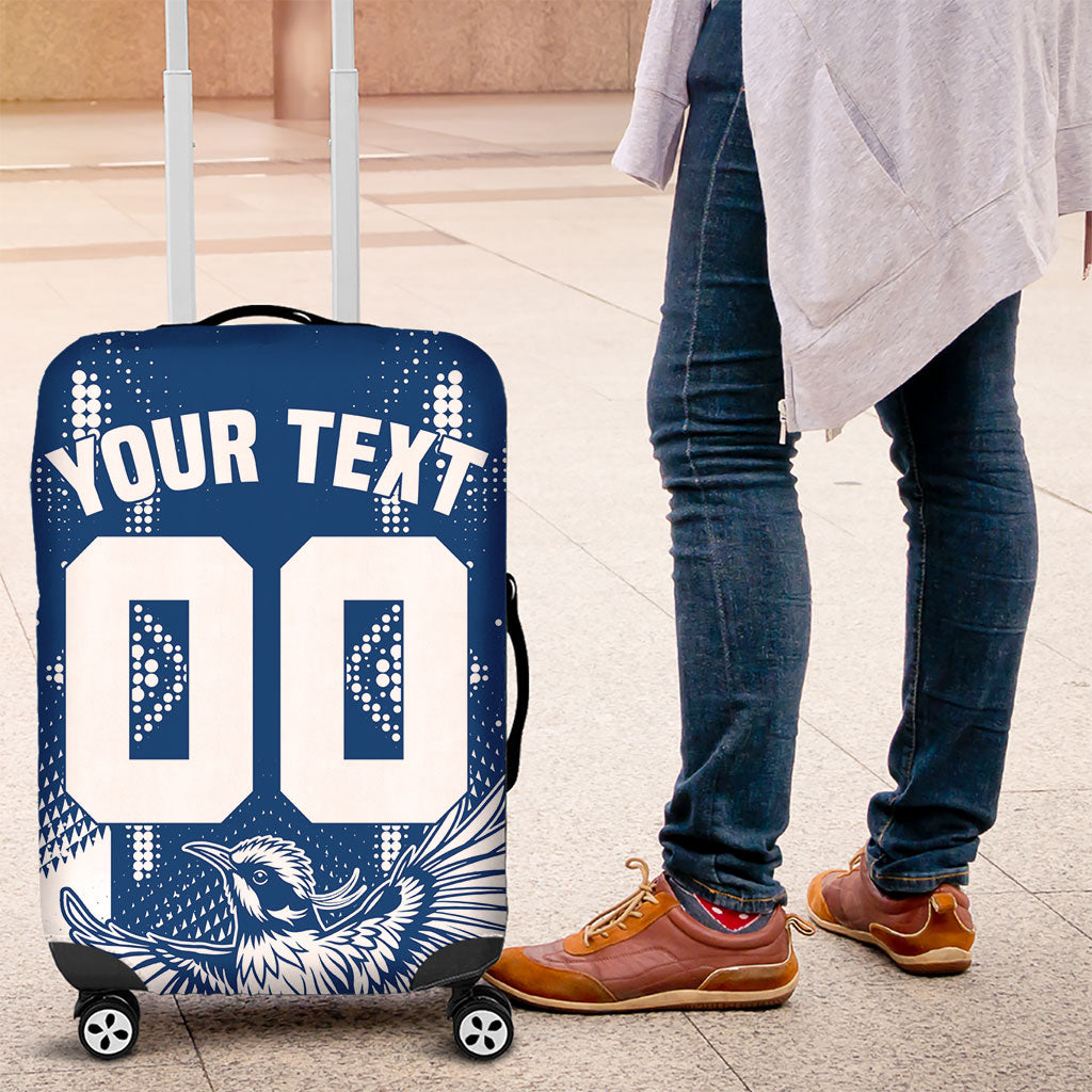 Personalized VIC Oztag Australia Bird Mascot Luggage Cover Australian Flag Southern Cross Halftone