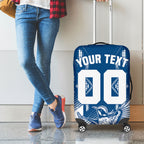 Personalized VIC Oztag Australia Bird Mascot Luggage Cover Australian Flag Southern Cross Halftone