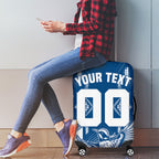 Personalized VIC Oztag Australia Bird Mascot Luggage Cover Australian Flag Southern Cross Halftone