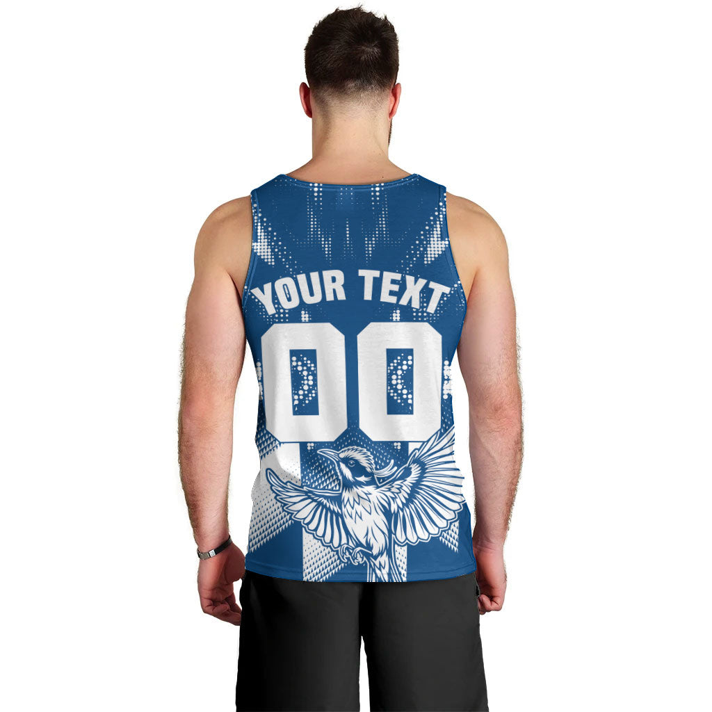 Personalized VIC Oztag Australia Bird Mascot Men Tank Top Australian Flag Southern Cross Halftone
