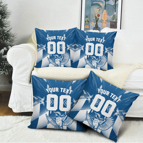 Personalized VIC Oztag Australia Bird Mascot Pillow Cover Australian Flag Southern Cross Halftone