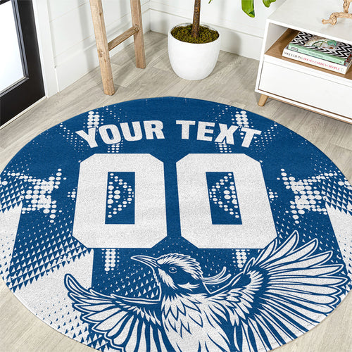 Personalized VIC Oztag Australia Bird Mascot Round Carpet Australian Flag Southern Cross Halftone