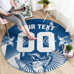 Personalized VIC Oztag Australia Bird Mascot Round Carpet Australian Flag Southern Cross Halftone