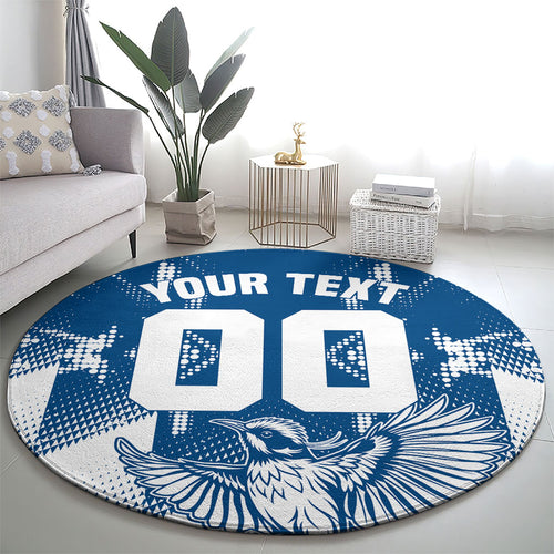 Personalized VIC Oztag Australia Bird Mascot Round Carpet Australian Flag Southern Cross Halftone