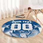 Personalized VIC Oztag Australia Bird Mascot Round Carpet Australian Flag Southern Cross Halftone