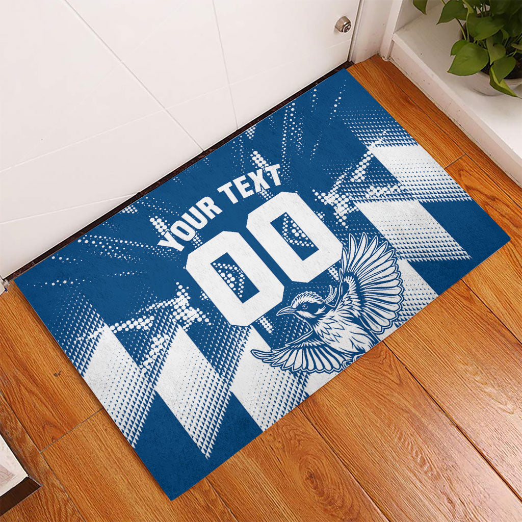 Personalized VIC Oztag Australia Bird Mascot Rubber Doormat Australian Flag Southern Cross Halftone