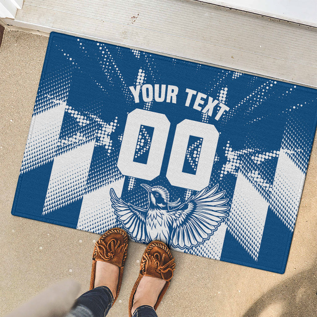 Personalized VIC Oztag Australia Bird Mascot Rubber Doormat Australian Flag Southern Cross Halftone