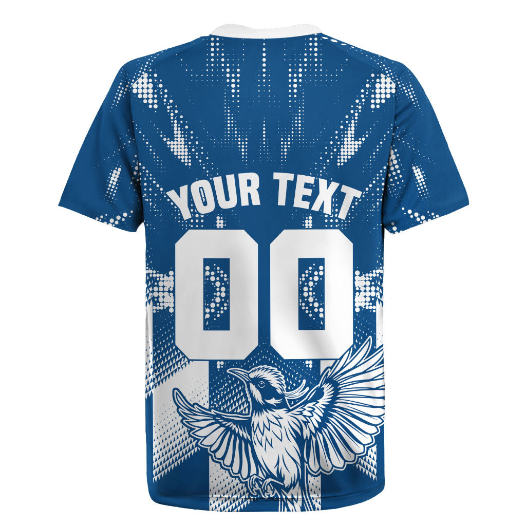 Personalized VIC Oztag Australia Bird Mascot Rugby Jersey Australian Flag Southern Cross Halftone
