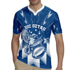 Personalized VIC Oztag Australia Bird Mascot Rugby Jersey Australian Flag Southern Cross Halftone