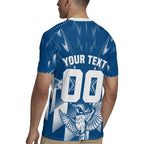 Personalized VIC Oztag Australia Bird Mascot Rugby Jersey Australian Flag Southern Cross Halftone