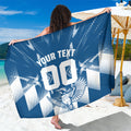Personalized VIC Oztag Australia Bird Mascot Sarong Australian Flag Southern Cross Halftone