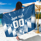 Personalized VIC Oztag Australia Bird Mascot Sarong Australian Flag Southern Cross Halftone