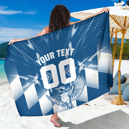 Personalized VIC Oztag Australia Bird Mascot Sarong Australian Flag Southern Cross Halftone