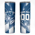 Personalized VIC Oztag Australia Bird Mascot Skinny Tumbler Australian Flag Southern Cross Halftone