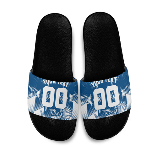 Personalized VIC Oztag Australia Bird Mascot Slide Sandals Australian Flag Southern Cross Halftone