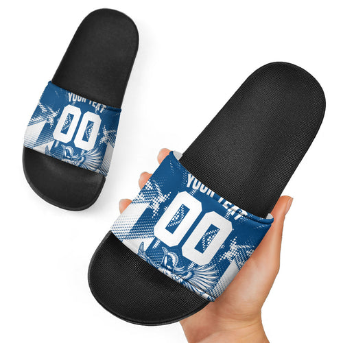 Personalized VIC Oztag Australia Bird Mascot Slide Sandals Australian Flag Southern Cross Halftone