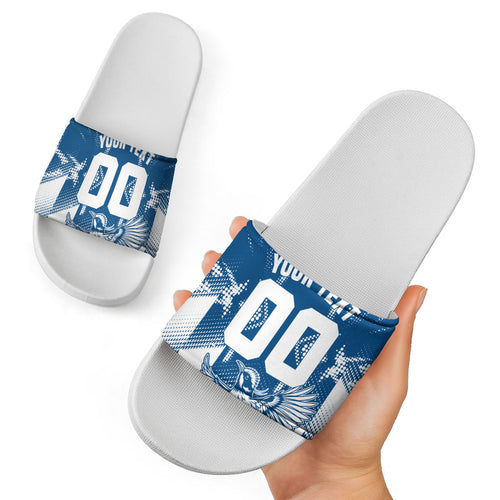Personalized VIC Oztag Australia Bird Mascot Slide Sandals Australian Flag Southern Cross Halftone