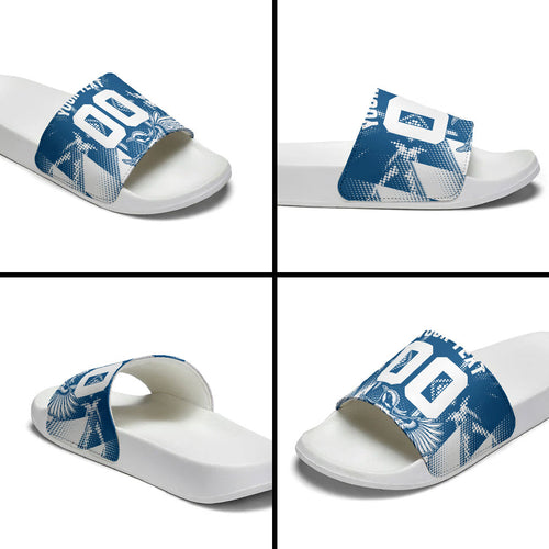 Personalized VIC Oztag Australia Bird Mascot Slide Sandals Australian Flag Southern Cross Halftone
