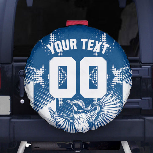 Personalized VIC Oztag Australia Bird Mascot Spare Tire Cover Australian Flag Southern Cross Halftone