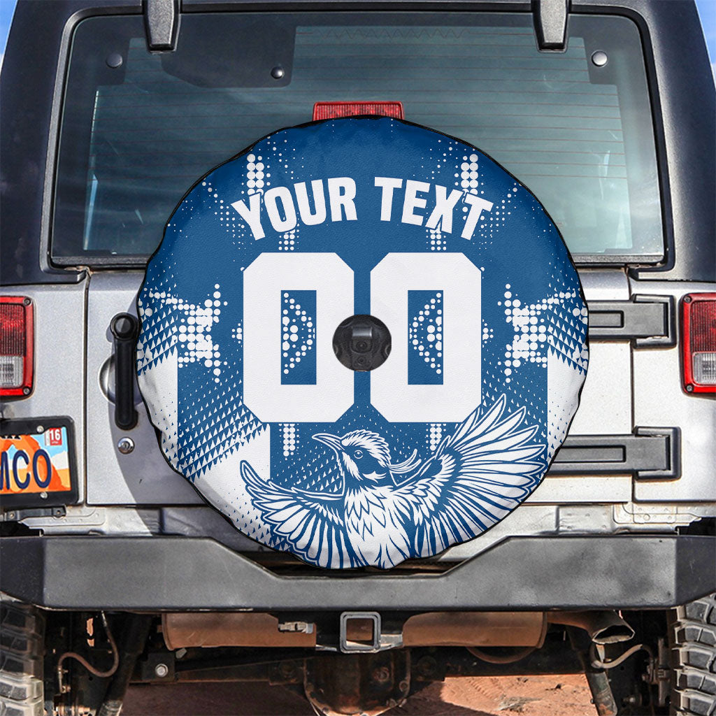 Personalized VIC Oztag Australia Bird Mascot Spare Tire Cover Australian Flag Southern Cross Halftone