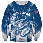 Personalized VIC Oztag Australia Bird Mascot Sweatshirt Australian Flag Southern Cross Halftone