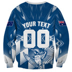 Personalized VIC Oztag Australia Bird Mascot Sweatshirt Australian Flag Southern Cross Halftone