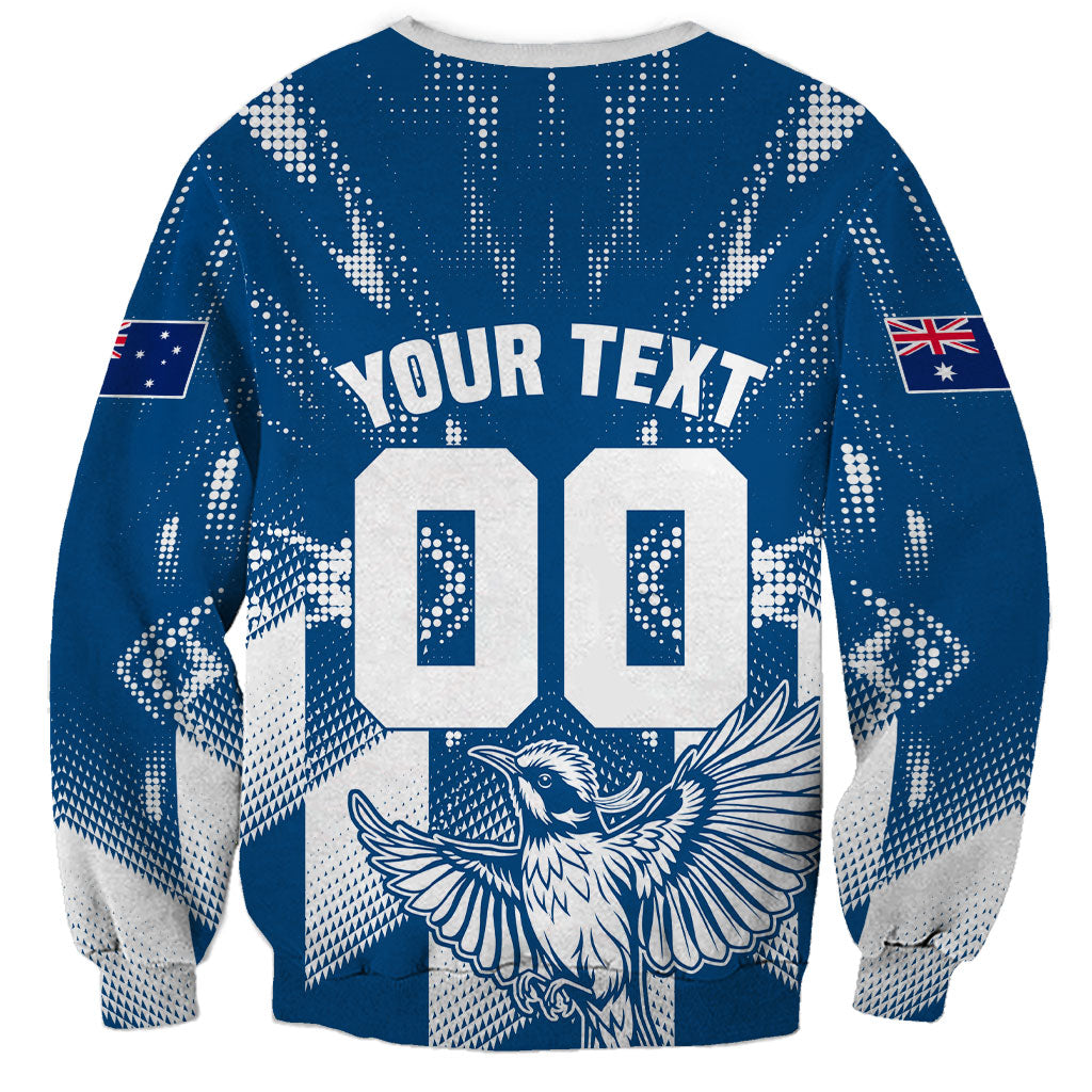 Personalized VIC Oztag Australia Bird Mascot Sweatshirt Australian Flag Southern Cross Halftone