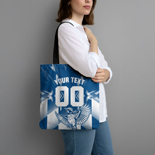 Personalized VIC Oztag Australia Bird Mascot Tote Bag Australian Flag Southern Cross Halftone