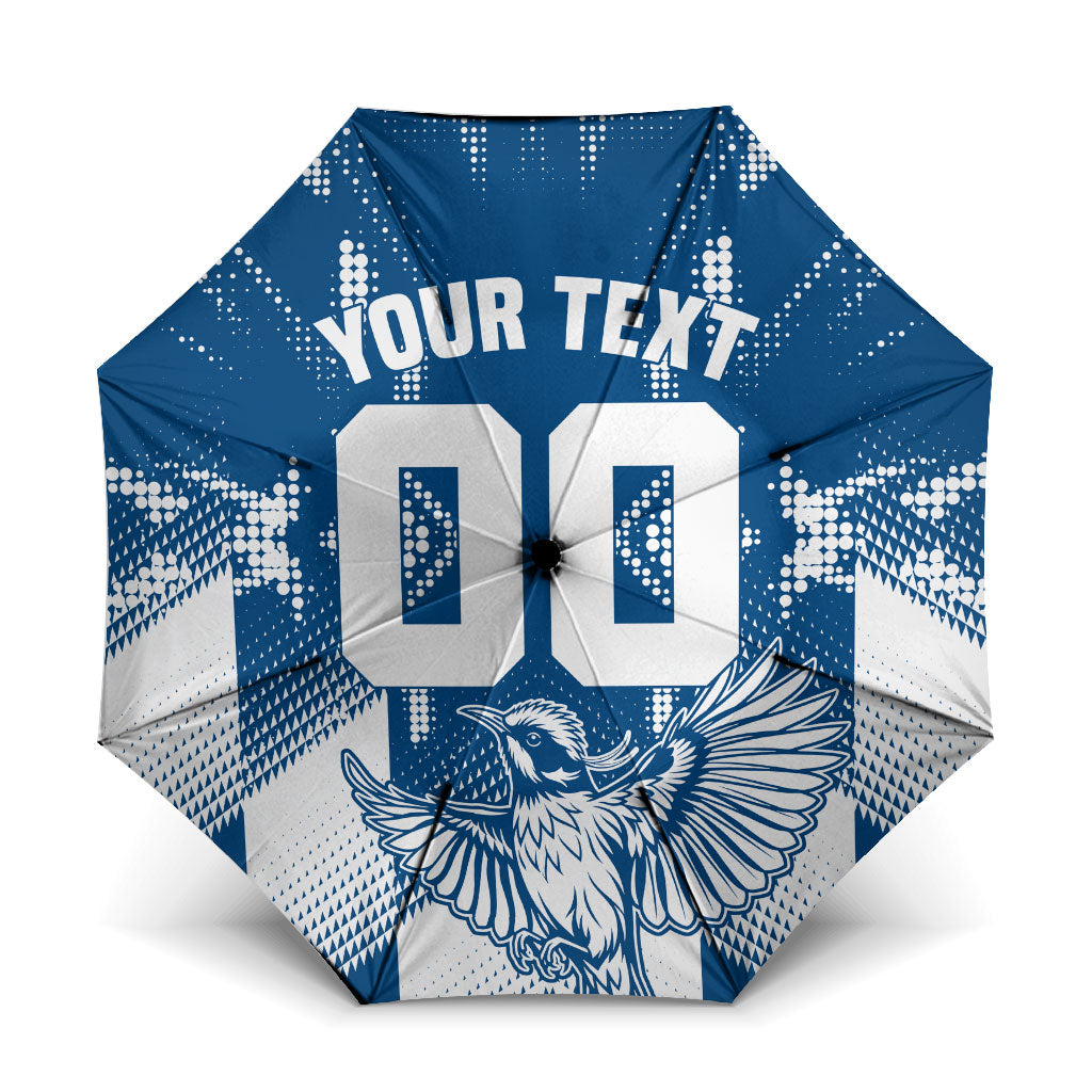 Personalized VIC Oztag Australia Bird Mascot Umbrella Australian Flag Southern Cross Halftone
