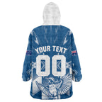 Personalized VIC Oztag Australia Bird Mascot Wearable Blanket Hoodie Australian Flag Southern Cross Halftone