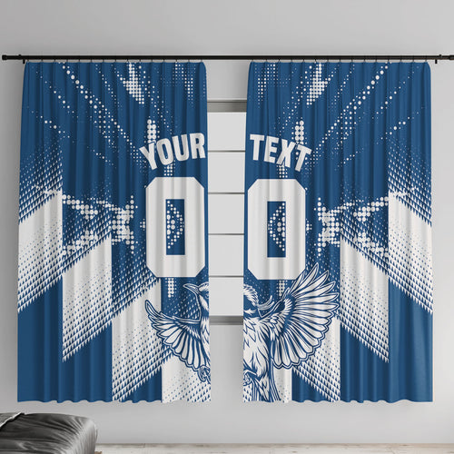 Personalized VIC Oztag Australia Bird Mascot Window Curtain Australian Flag Southern Cross Halftone