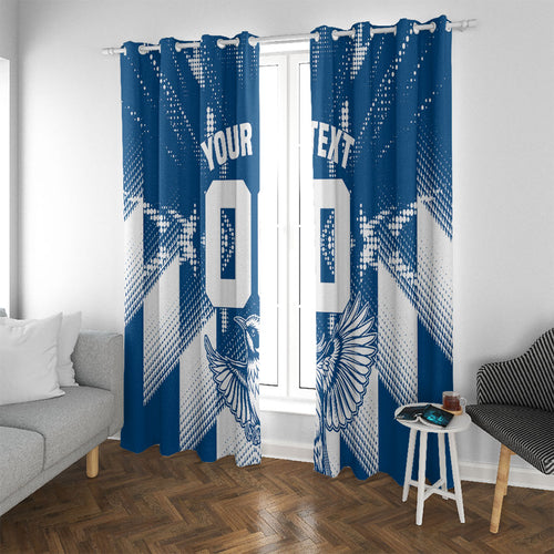 Personalized VIC Oztag Australia Bird Mascot Window Curtain Australian Flag Southern Cross Halftone