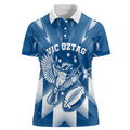 Personalized VIC Oztag Australia Bird Mascot Women Polo Shirt Australian Flag Southern Cross Halftone