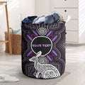 Personalised Aboriginal 50th Birthday Laundry Basket Kangaroo Indigenous Dot Art Australian Culture