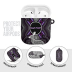 Personalised Aboriginal 50th Birthday AirPods Case Kangaroo Indigenous Dot Art Australian Culture