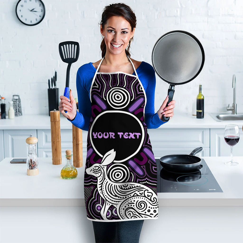 Personalised Aboriginal 50th Birthday Apron Kangaroo Indigenous Dot Art Australian Culture
