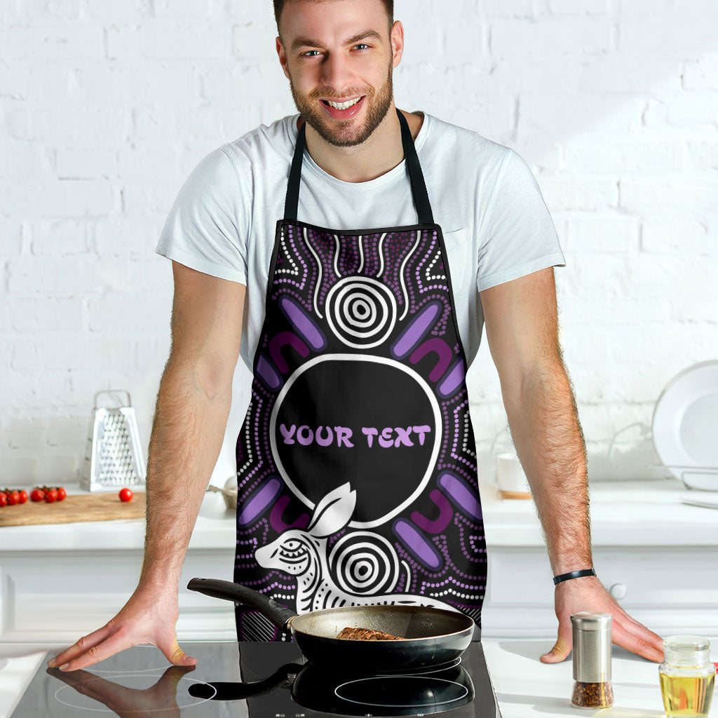 Personalised Aboriginal 50th Birthday Apron Kangaroo Indigenous Dot Art Australian Culture