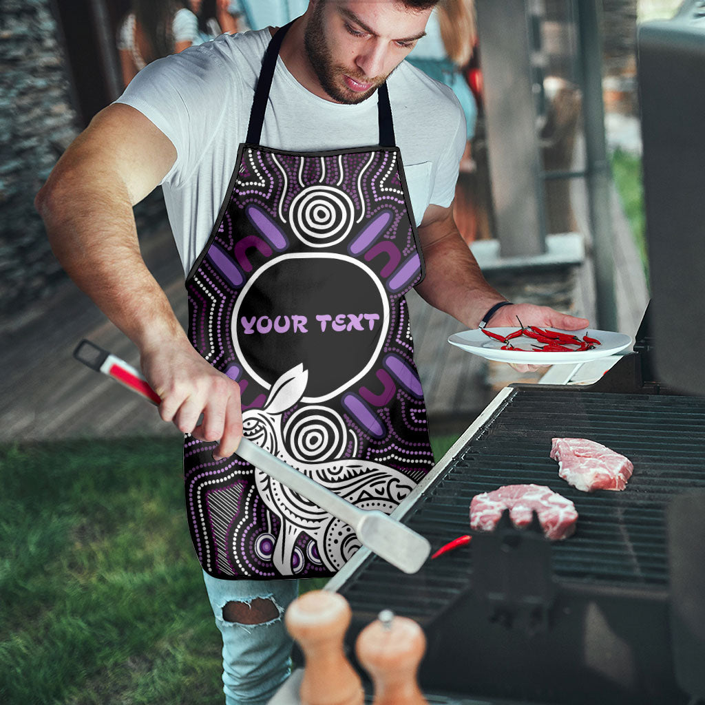 Personalised Aboriginal 50th Birthday Apron Kangaroo Indigenous Dot Art Australian Culture