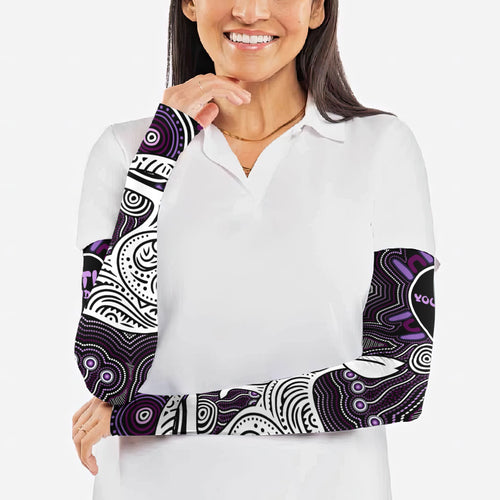 Personalised Aboriginal 50th Birthday Arm Sleeves Kangaroo Indigenous Dot Art Australian Culture