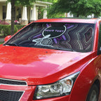 Personalised Aboriginal 50th Birthday Auto Sun Shade Kangaroo Indigenous Dot Art Australian Culture