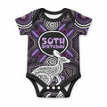 Personalised Aboriginal 50th Birthday Baby Onesie Kangaroo Indigenous Dot Art Australian Culture