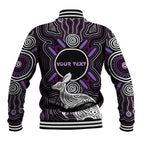 Personalised Aboriginal 50th Birthday Baseball Jacket Kangaroo Indigenous Dot Art Australian Culture